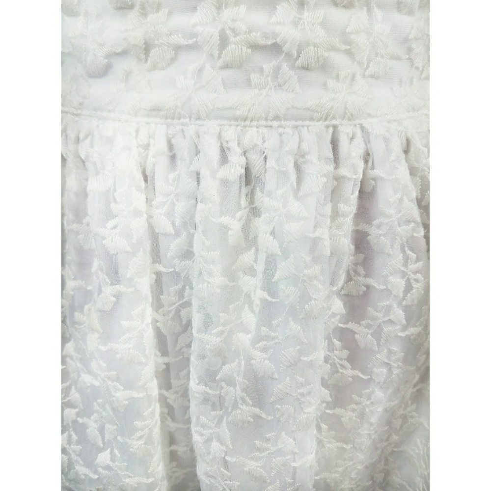 Mind Code White Multi Layered Skirt Size Small - image 5